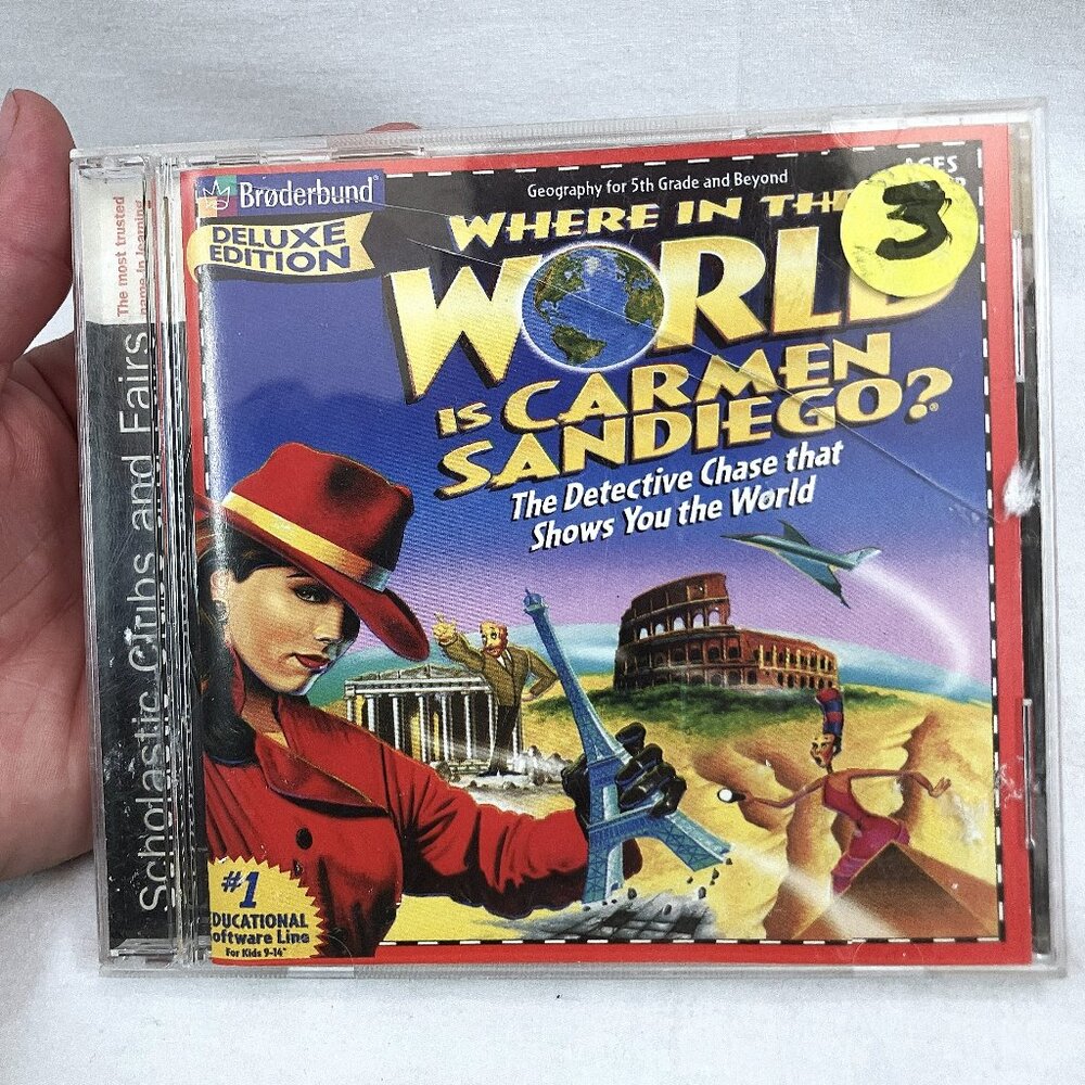 Where in the World is Carmen Sandiego PC Game - Scholastic Book Fair Deluxe Ed